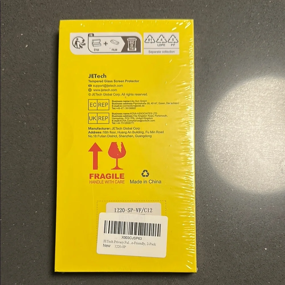JETech Tempered Glass Screen Protector for iPhone 14 Pro